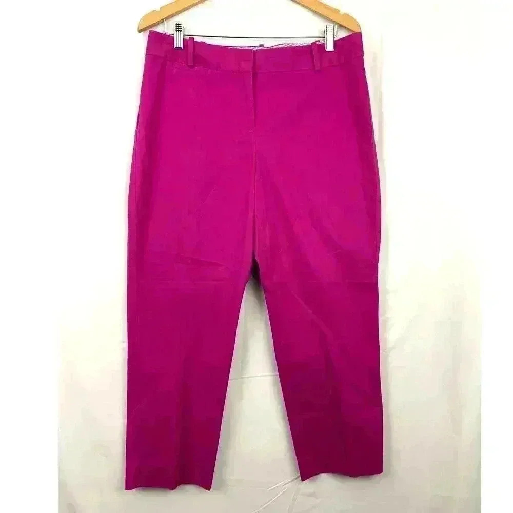 Talbots Fuchsia Straight-Leg Trousers